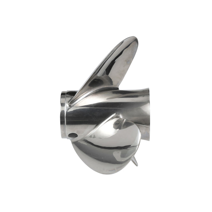 Quicksilver Q3 15.3" Diameter X 14" Pitch, 3-Blade Stainless Steel Propeller, Right Hand Rotation, High Polished Finish