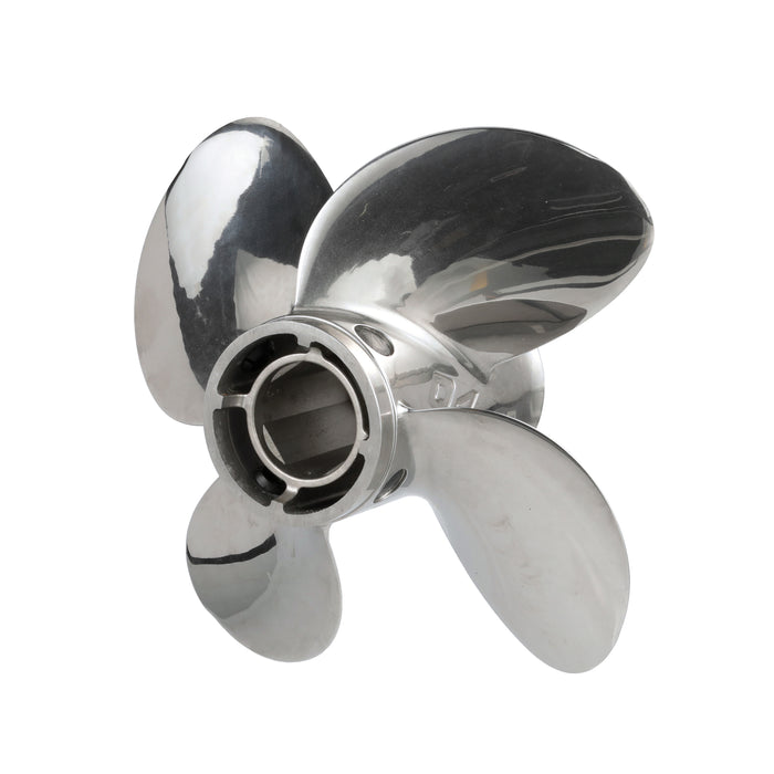 Quicksilver Q4 13.5" Diameter X 15" Pitch, 4-Blade Stainless Steel Propeller, Right Hand Rotation