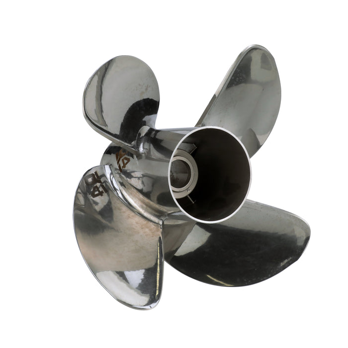 Quicksilver Q4 14.6" Diameter X 21" Pitch, 4-Blade Stainless Steel Propeller, Right Hand Rotation
