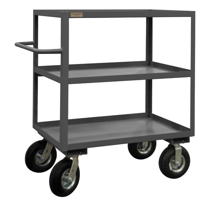 RICNM-243645-3-ALU-95 Instrument Cart, 3 Lipped Shelves