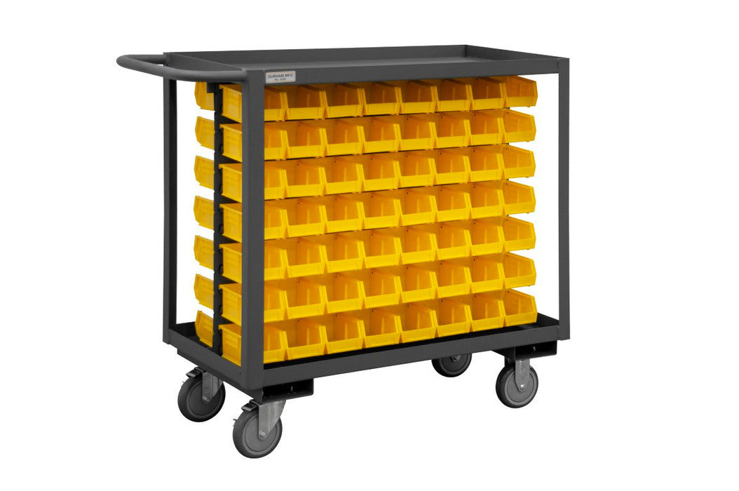 RSC-1836-BLP-112-210-95 Stock Cart, 2 Shelves, 112 Bins