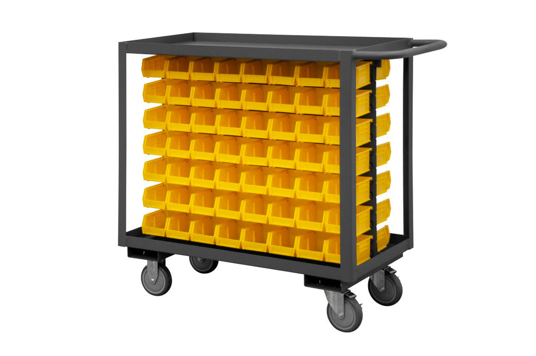 RSC-1836-BLP-112-210-95 Stock Cart, 2 Shelves, 112 Bins