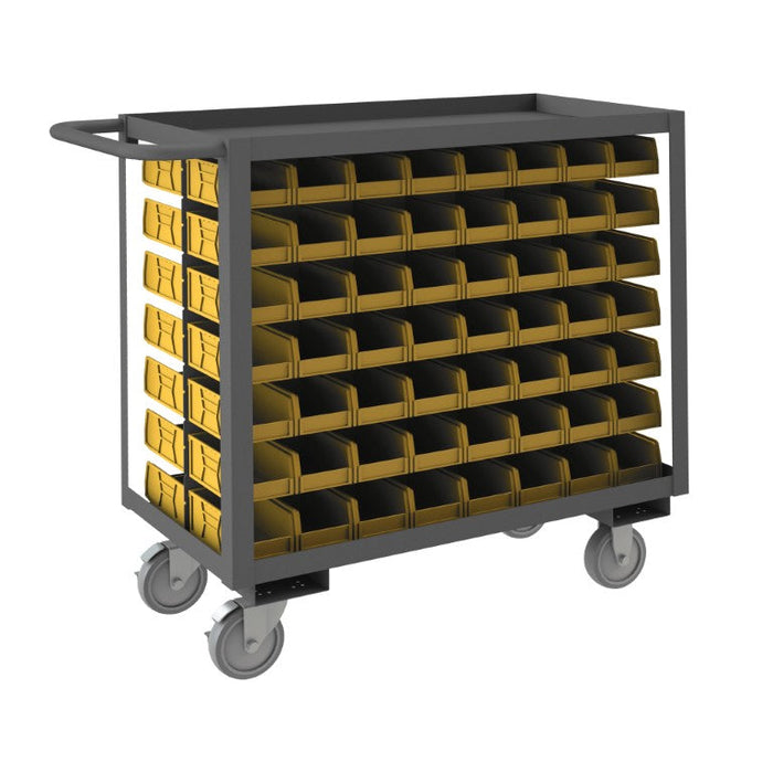 RSC-1836-BLP-112-220-95 Stock Cart, 2 Shelves, 112 Bins