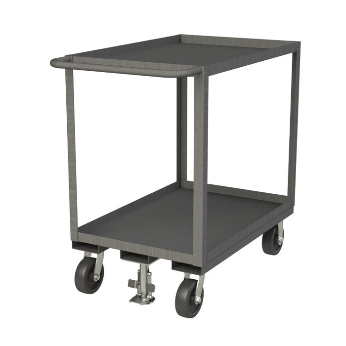 RSC-2436-2-2.4K-ALU-FL-95 Stock Cart, 2 Shelves, 24 x 36