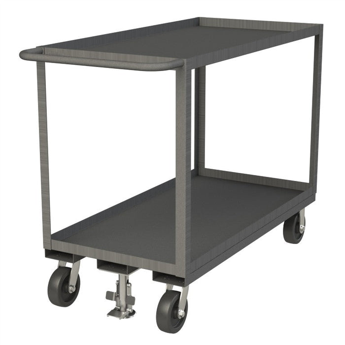RSC-2448-2-2.4K-ALU-FL-95 Stock Cart, 2 Shelves, 24 x 48