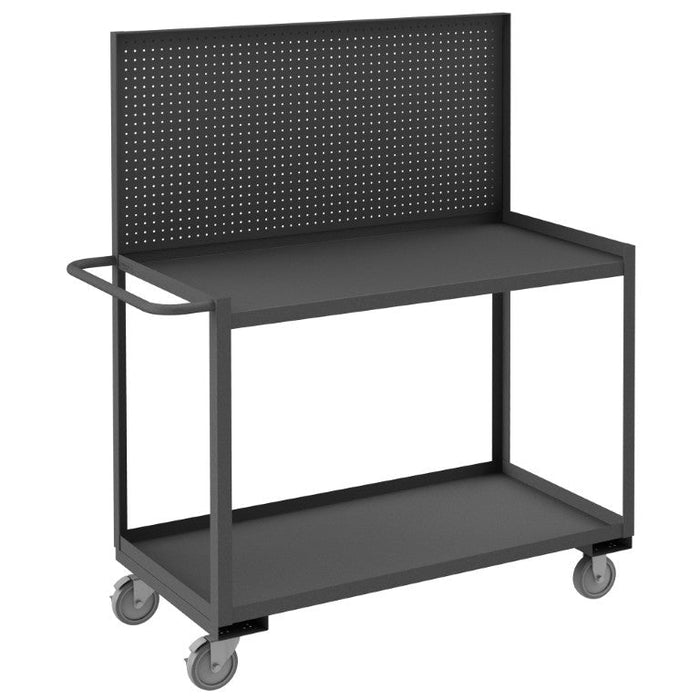 RSC-2448-2-PB-95 Stock Cart, 2 Shelves, 24 x 48, Pegboard