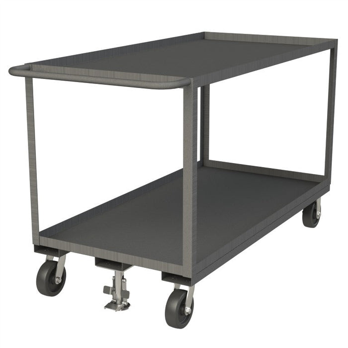 RSC-3060-2-2.4K-ALU-FL-95 Stock Cart, 2 Shelves, 30 x 60