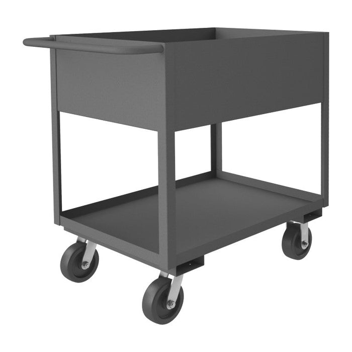 RSC12-1830-2-3.6K-95 Stock Cart, 2 Shelves, High Lip, 18 x 30