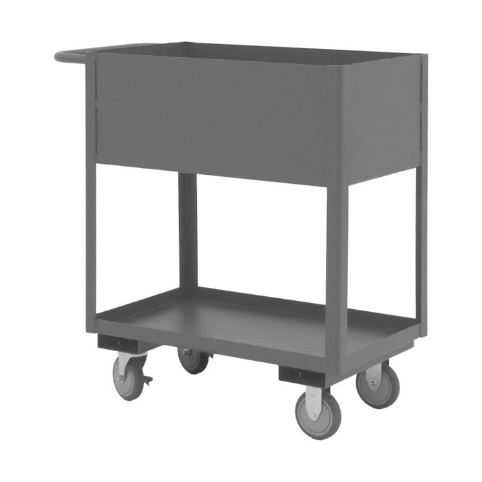 RSC12-1830-2-95 Stock Cart, 2 Shelves, High Lip, 18 x 30