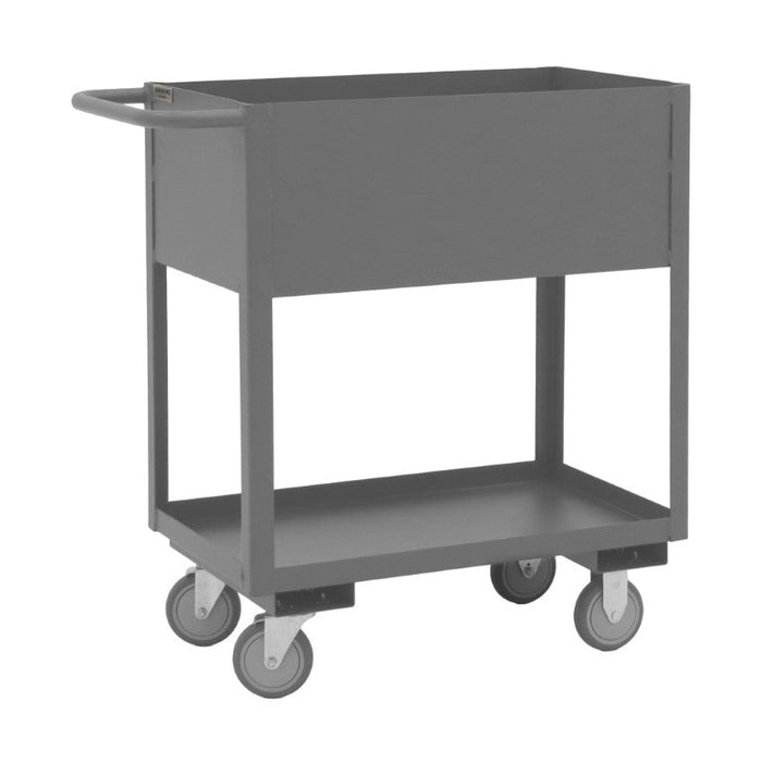RSC12-1830-2-95 Stock Cart, 2 Shelves, High Lip, 18 x 30
