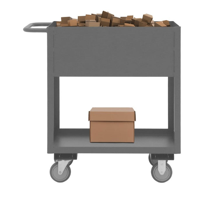RSC12-1830-2-95 Stock Cart, 2 Shelves, High Lip, 18 x 30
