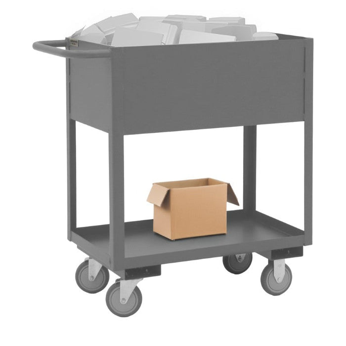 RSC12-1830-2-95 Stock Cart, 2 Shelves, High Lip, 18 x 30