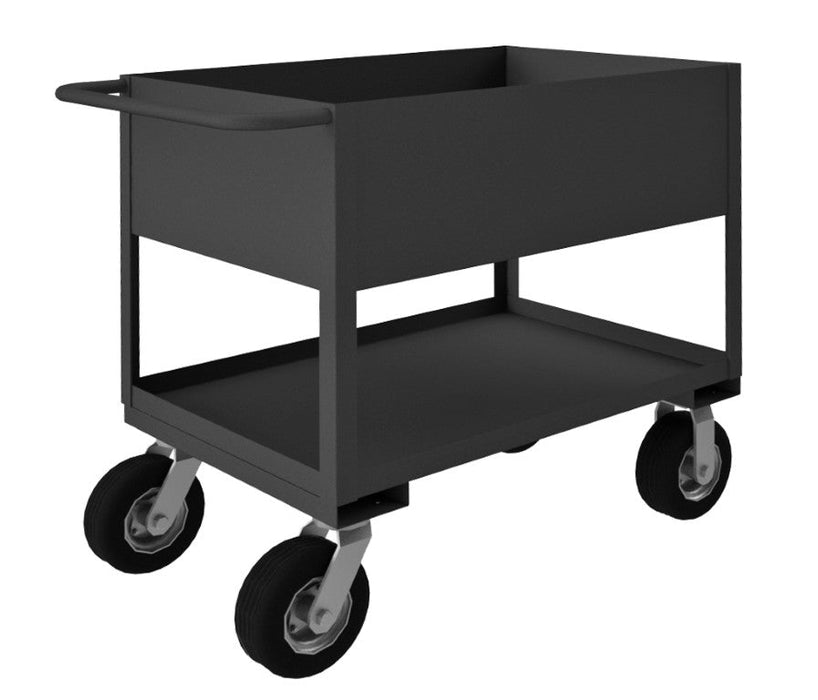 RSC12-243636-2-8PN-95 Stock Cart, 2 Shelves, High Lip, 24 x 36
