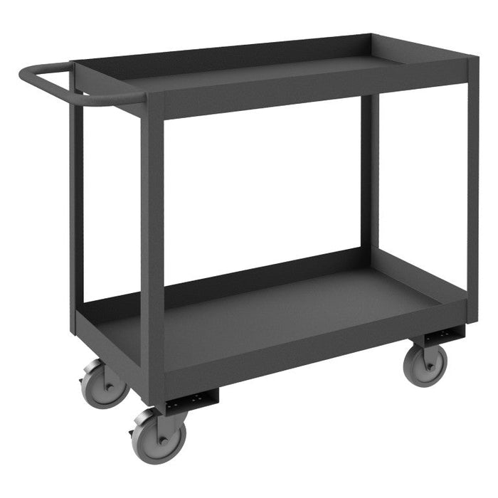 RSC3-1836-2-95 Stock Cart, 2 Shelves, High Lip, 18 x 36
