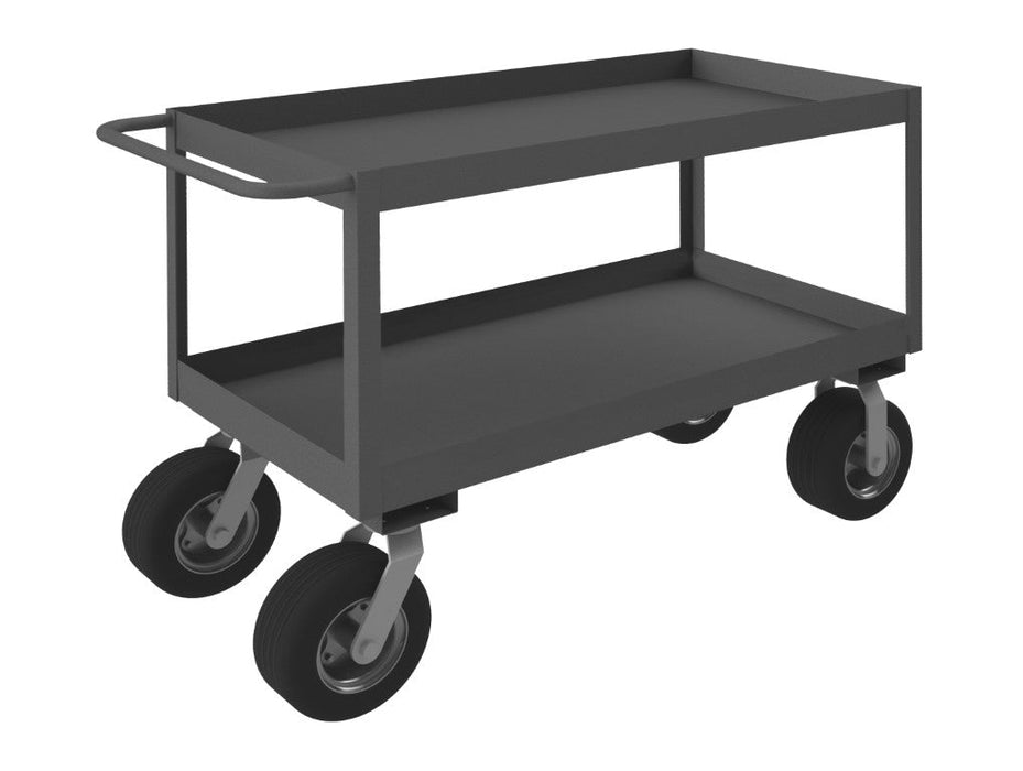 RSC3-244836-2-10SPN-95 Stock Cart, 2 Shelves, High Lip, 24 x 48
