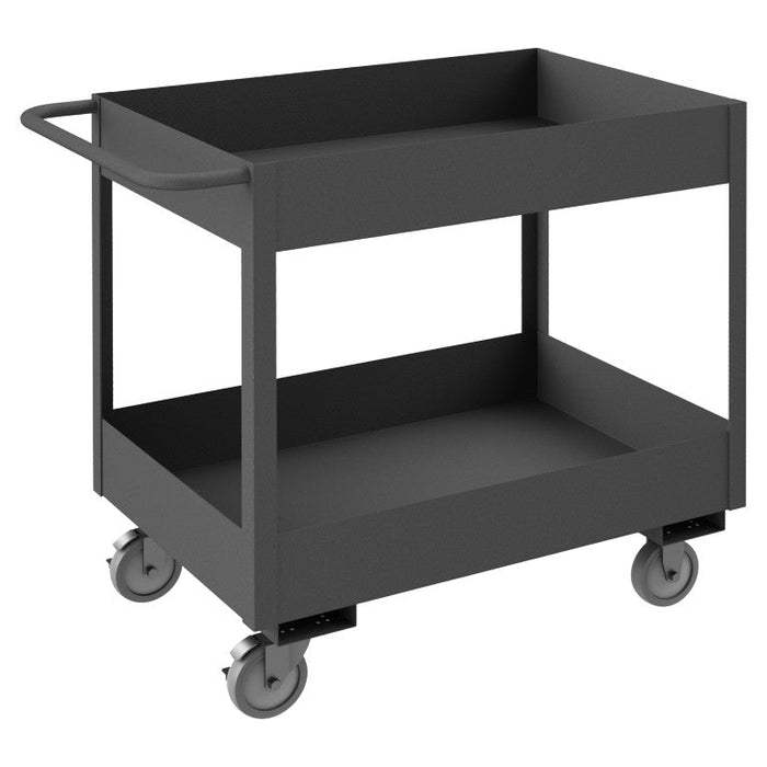 RSC6-1836-2-95 Stock Cart, 2 Shelves, High Lip, 18 x 36