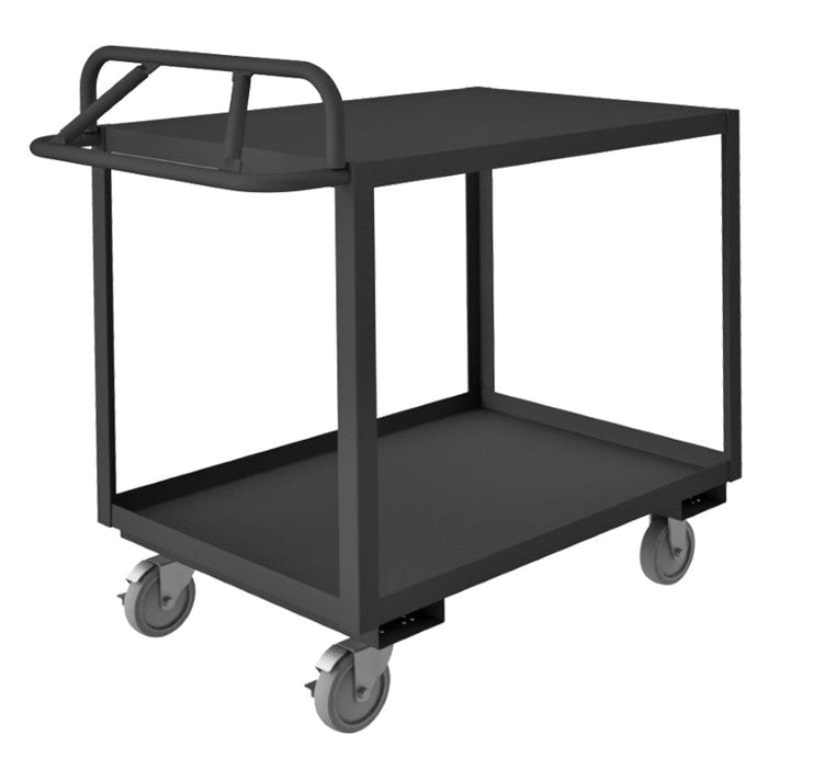RSCE-243641-2-TLD-95 Stock Cart, 2 Shelves, Ergonomic Handle