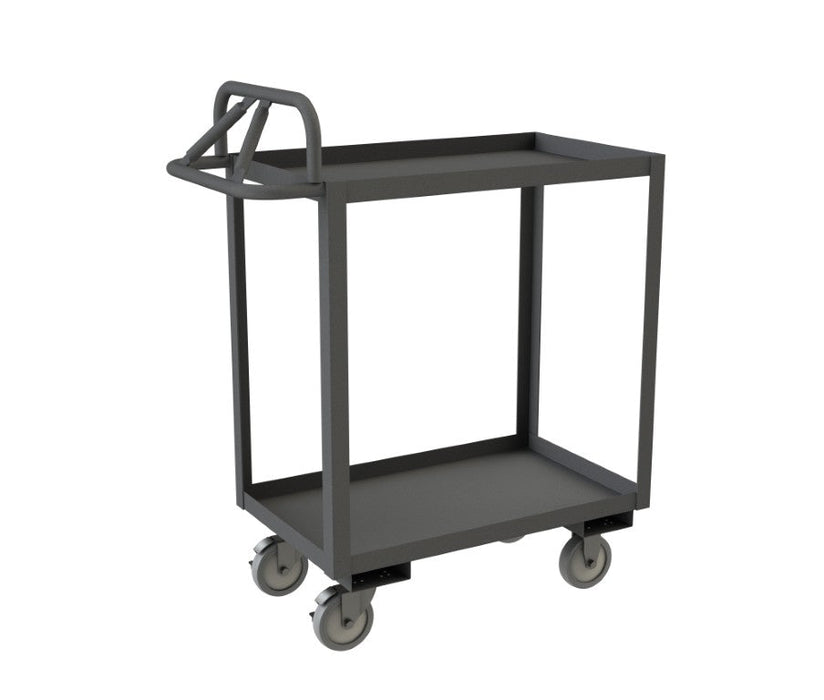 RSCE-2448-2-95 Stock Cart, 2 Shelves, Ergonomic Handle