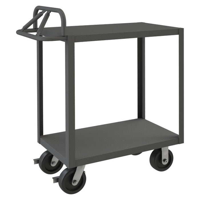RSCE-2448-2-TLD-95 Stock Cart, 2 Shelves, Ergonomic Handle
