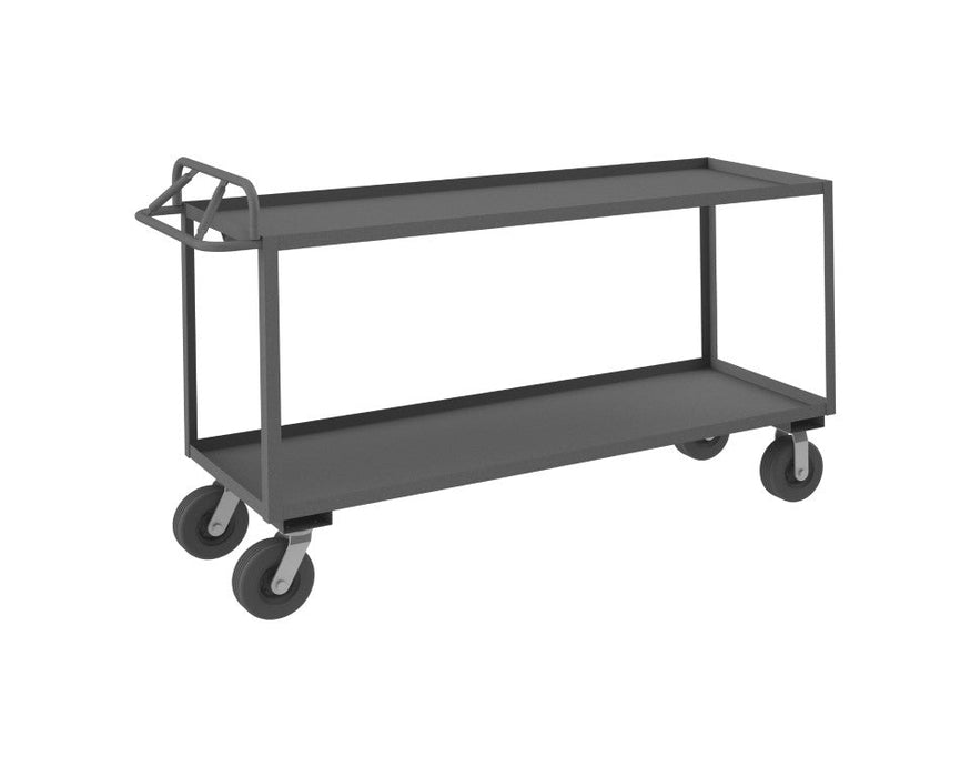 RSCE-2472-2-8SPN-95 Stock Cart, 2 Shelves, Ergonomic Handle