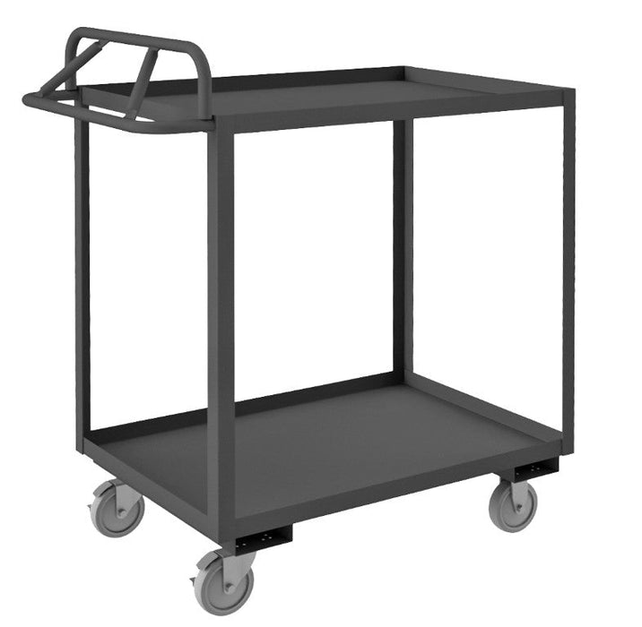 RSCE-304848-2-95 Stock Cart, 2 Shelves, Ergonomic Handle