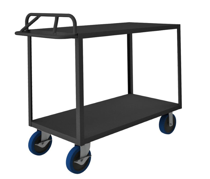 RSCE-3060-2-ALD-8PUSB-95 Stock Cart, 2 Shelves, Ergonomic Handle