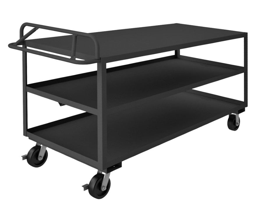 RSCE-3072-3-3.6K-TLD-95 Stock Cart, 3 Shelves, Ergonomic Handle