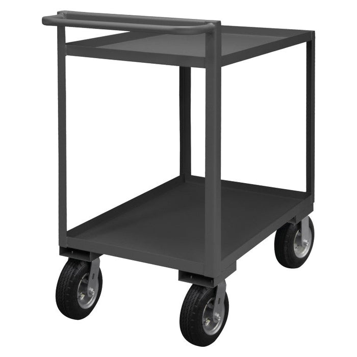 RSCR-2436-95 Stock Cart, 2 Shelves, Raised Handle