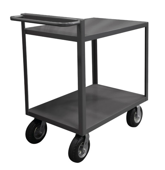 RSCR-2436-ALD-95 Stock Cart, 2 Shelves, Raised Handle