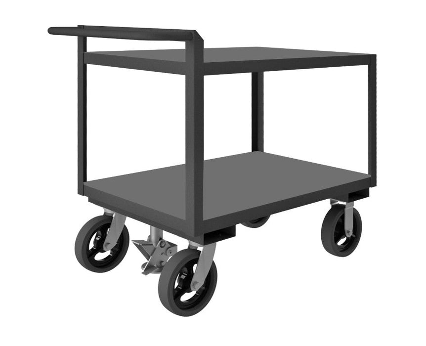 RSCR243636ALDFL8MR95 Stock Cart, 2 Shelves, Raised Handle