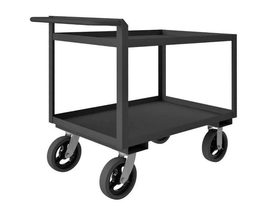 RSCR243636ALU8MR95 Stock Cart, 2 Shelves, Raised Handle