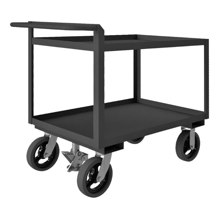 RSCR304836ALUFL8MR95 Stock Cart, 2 Shelves, Raised Handle