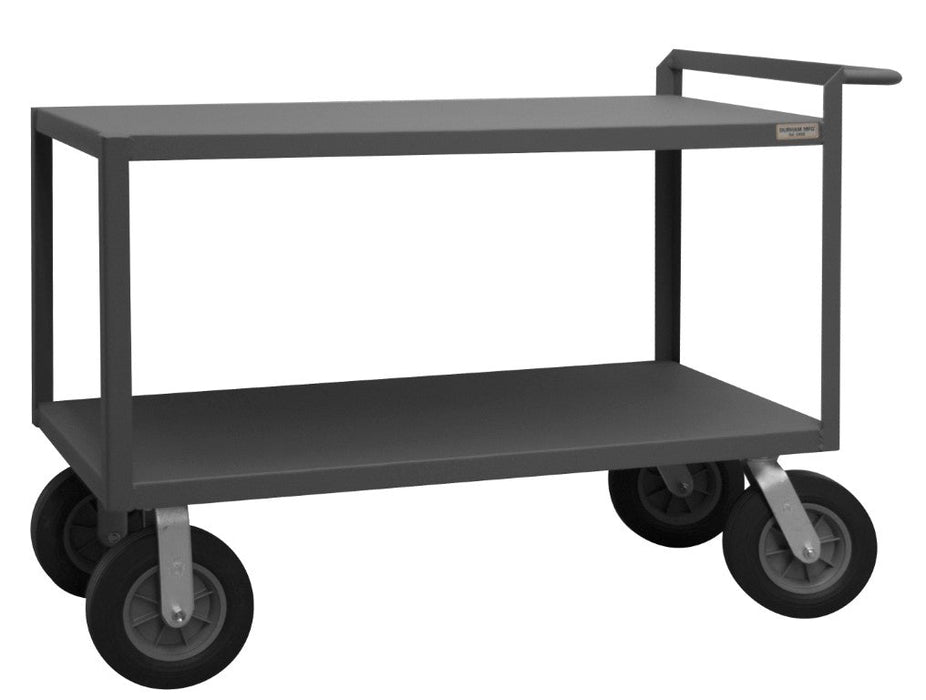 RSCR304838ALD10SPN95 Stock Cart, 2 Shelves, Raised Handle