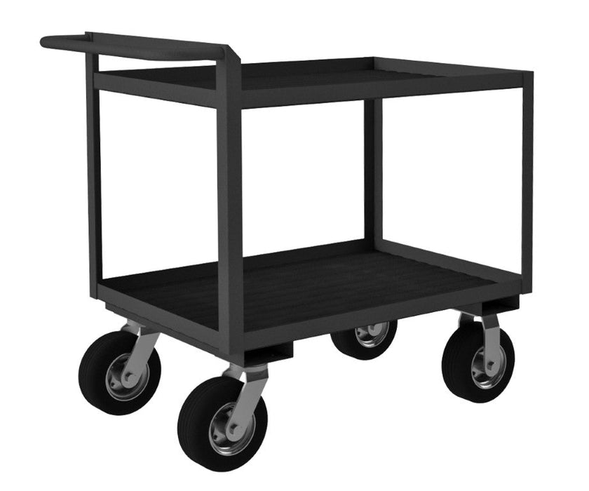RSCR304838ALURM8PN95 Stock Cart, 2 Shelves, Raised Handle