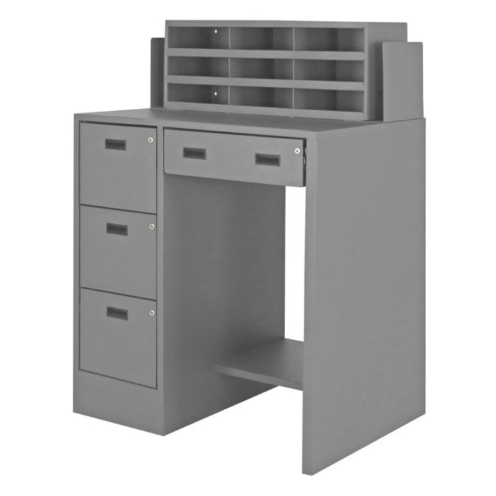 SFWS-392955-95 Stationary File Workstation StandUp Desk
