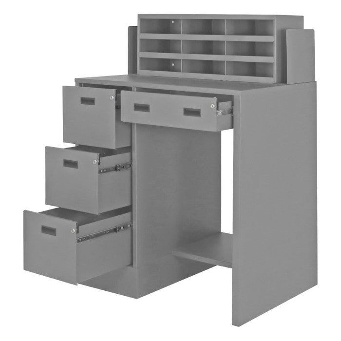 SFWS-392955-95 Stationary File Workstation StandUp Desk