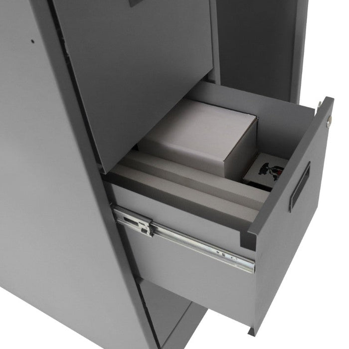 SFWS-392955-95 Stationary File Workstation StandUp Desk