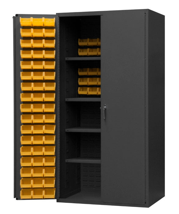 SJC-DLP-144-4S-95 Cabinet, 4 Shelves, 144 Yellow Bins