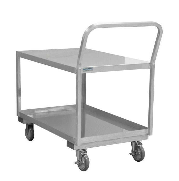 SLDO16243625PU Stainless Low Deck Cart, 2 Shelves
