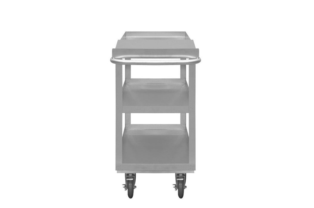 SOPC1618303ALU5PU Stainless Order Picking Cart, 3 Shelves