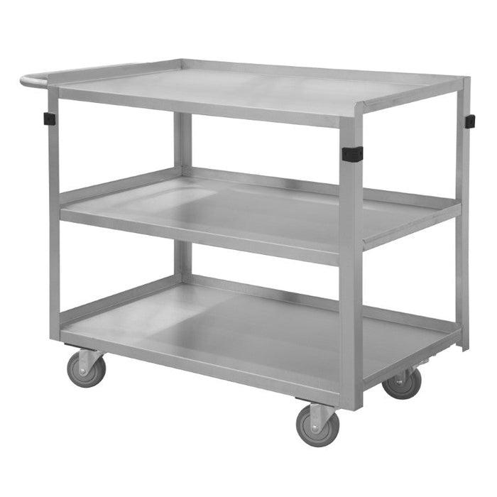 SRSC12016243FLD4PU Stainless Steel Stock Cart, 3 Shelves