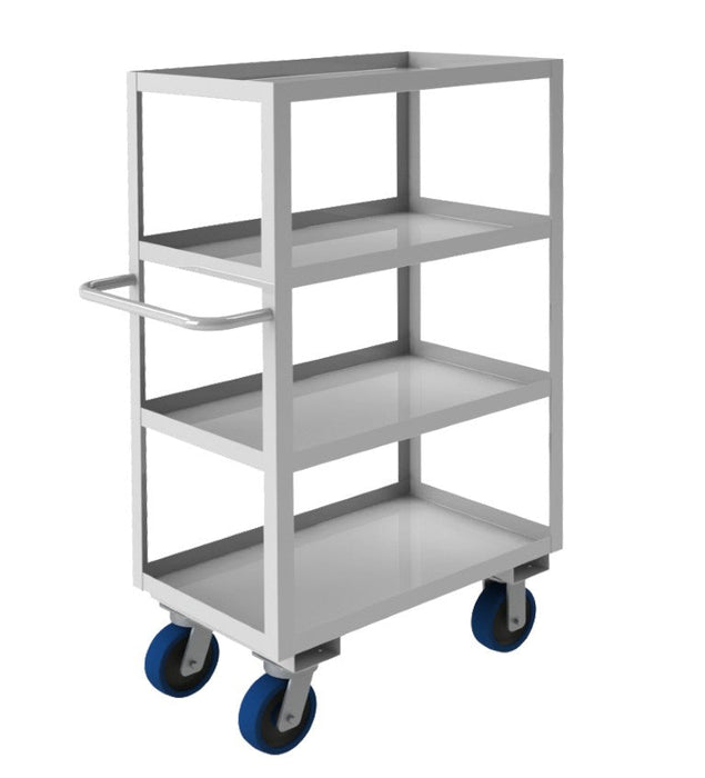 SRSC1618304ALU6PU Stainless Steel Stock Cart, 4 Shelves