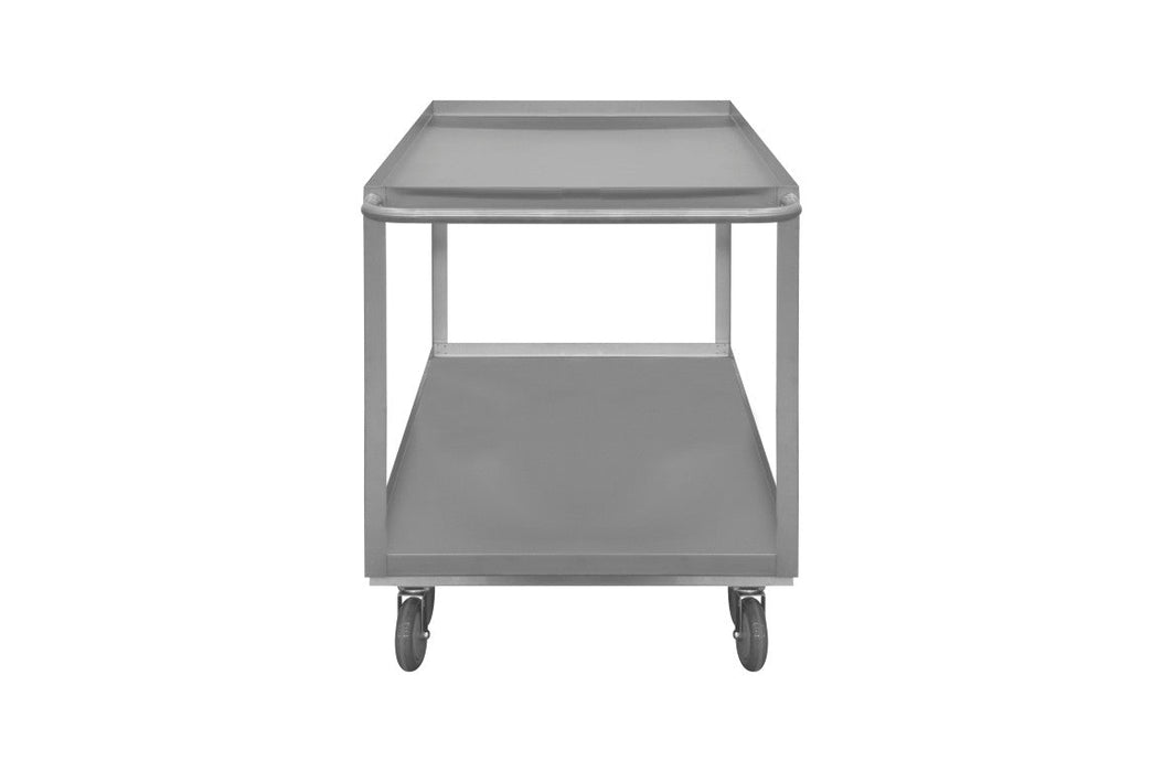 SRSC1624362ALU5PUS Stainless Steel Stock Cart, 2 Shelves