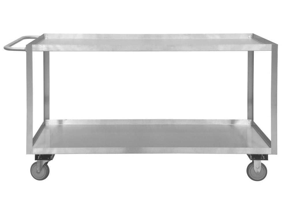 SRSC1624362ALU5PUS Stainless Steel Stock Cart, 2 Shelves