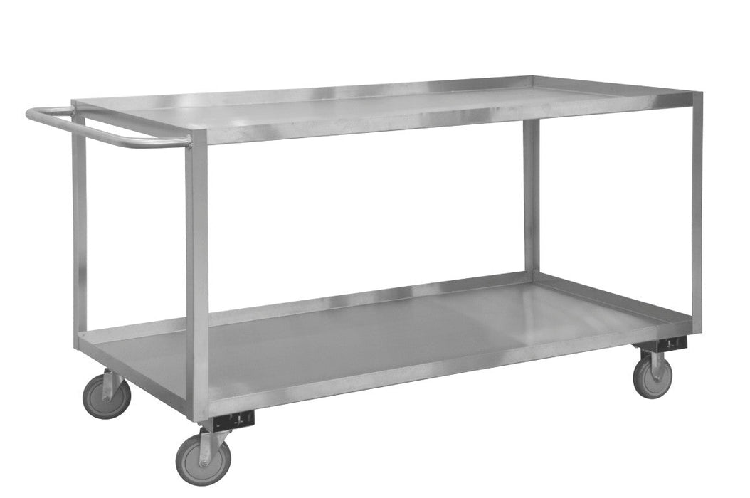 SRSC1624482ALU5PUS Stainless Steel Stock Cart, 2 Shelves
