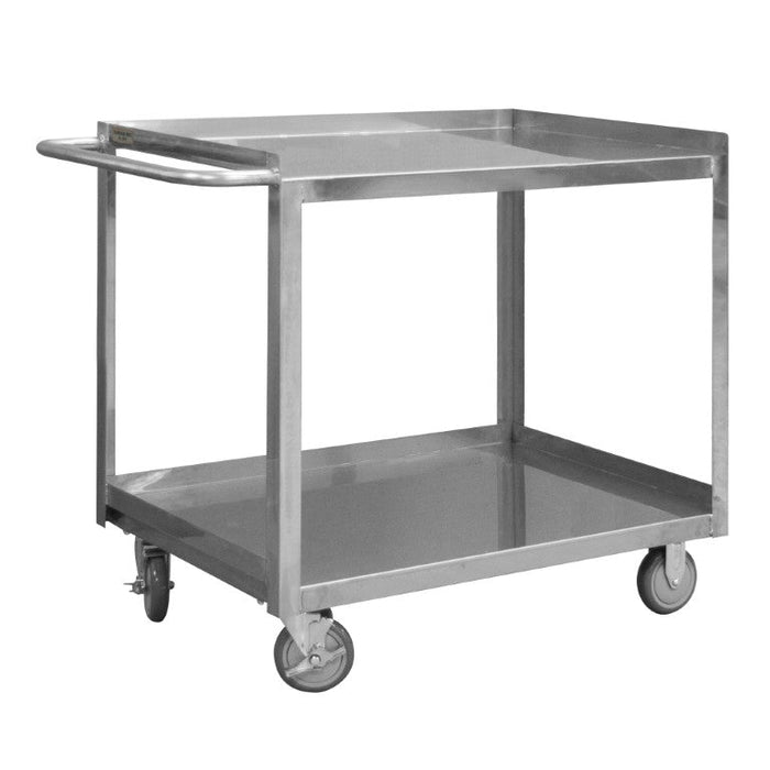 SRSC1624482FLD5PU Stainless Steel Stock Cart, 2 Shelves