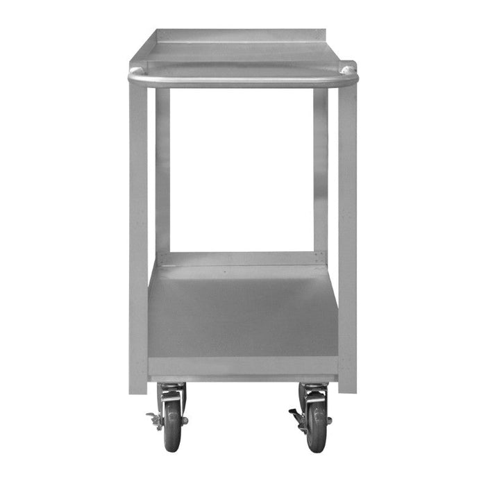 SRSC1624482FLD5PU Stainless Steel Stock Cart, 2 Shelves