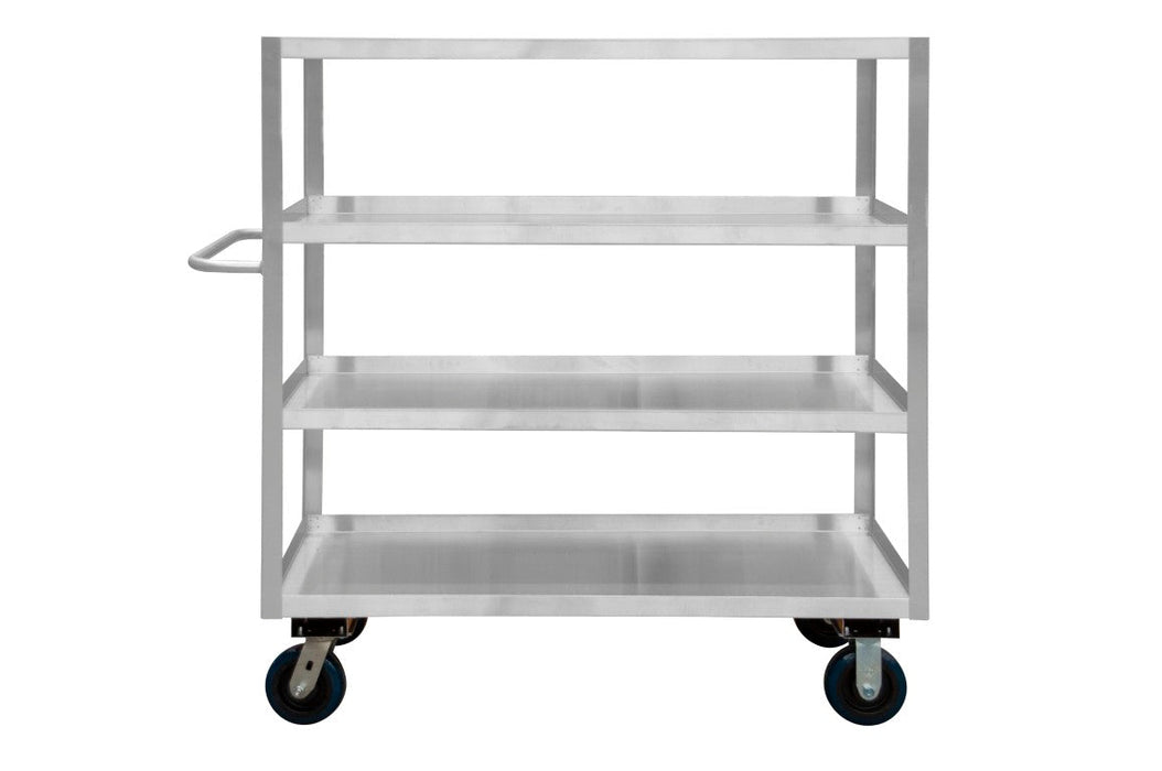 SRSC1624484ALU6PU Stainless Steel Stock Cart, 4 Shelves
