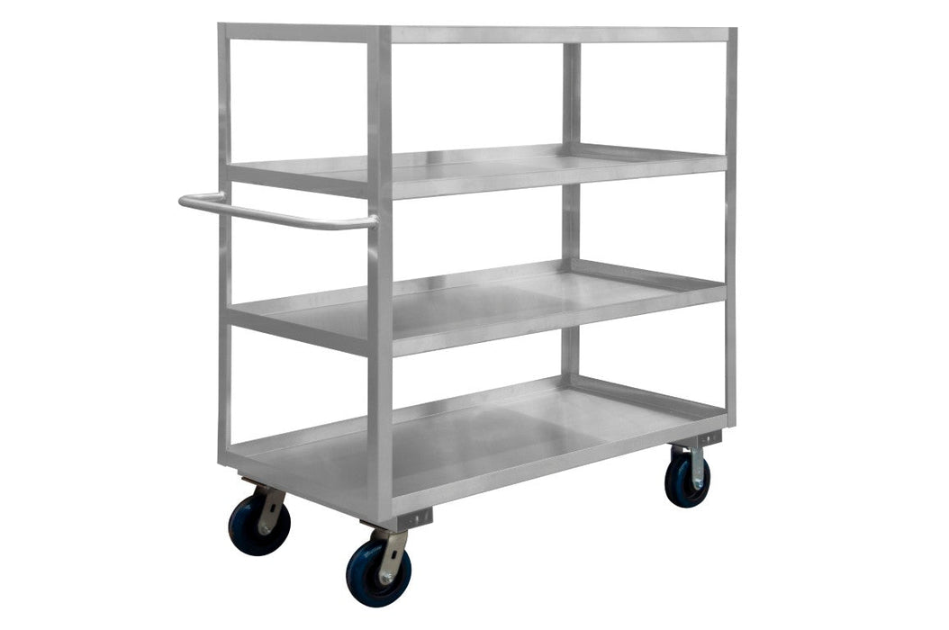 SRSC1624484ALU6PU Stainless Steel Stock Cart, 4 Shelves