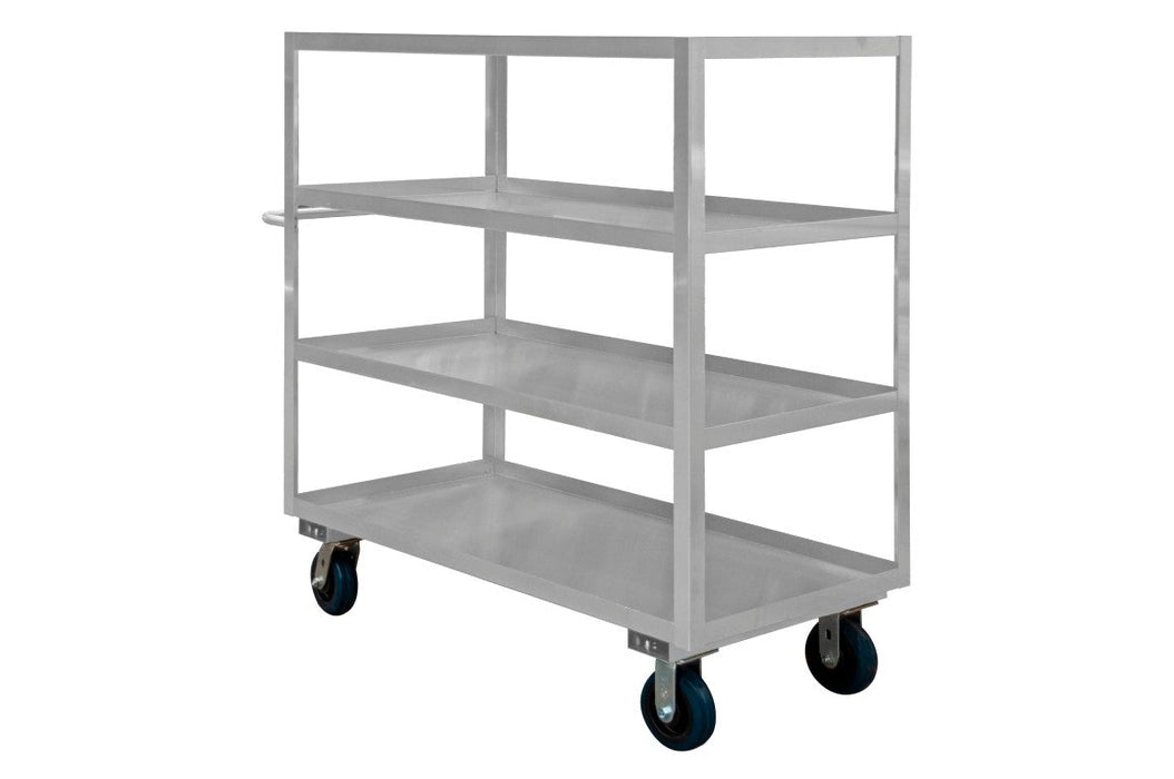 SRSC1624484ALU6PU Stainless Steel Stock Cart, 4 Shelves